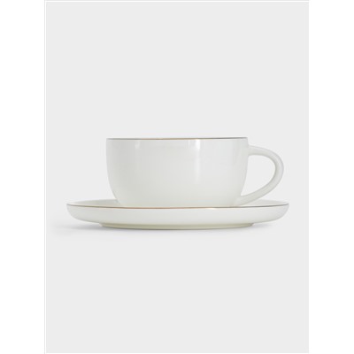 Чашка с блюдцем, 300 мл, Кашемир Gold