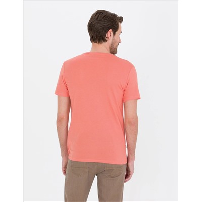 Pembe Slim Fit Basic Tişört