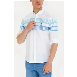 Erkek Kobalt Mavi Uzun Kollu Gömlek