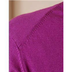 Водолазка тонкой вязки из хлопка с нейлоном