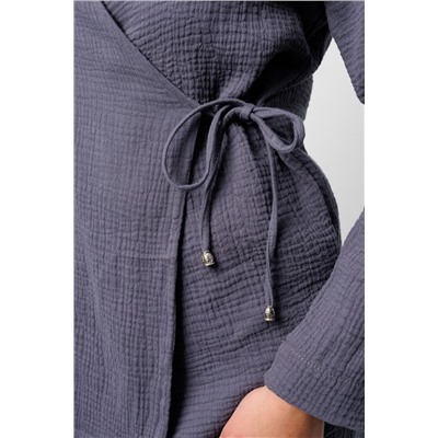 Костюм летний с шортами на запах 407GRY