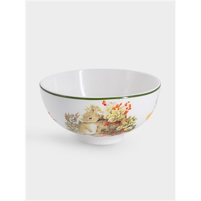 Набор, 3 пр, тарелка 18 см, салатник 13 см, кружка 200 мл, Зайчата