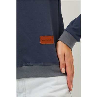 Кофта лодочка женская с округлым вырезом