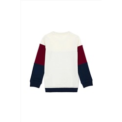 Çocuk Lacivert Bisiklet Yaka Sweatshirt