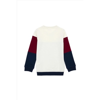 Çocuk Lacivert Bisiklet Yaka Sweatshirt