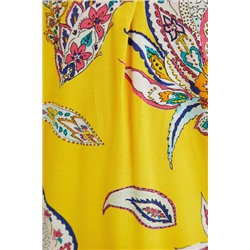 Camiseta paisley cuello pico