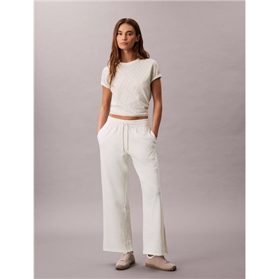French Terry Wide Leg Sweatpants