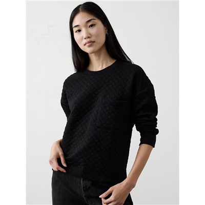 QUILTED SWEATSHIRT
