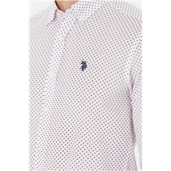 Erkek Bordo Uzun Kollu Gömlek