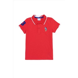 Erkek Çocuk Kırmızı Polo Yaka Tişört