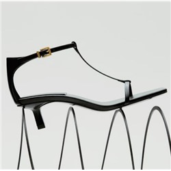 Женские туфли МАССИМО ДУТТ*И однотонные босоножки на высоком каблуке с Т-образным ремешком, из натуральной кожи