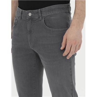 Gri Slim Fit Jean Pantolon