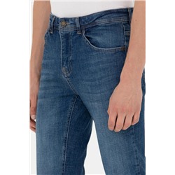 Erkek İndigo Jean Pantolon