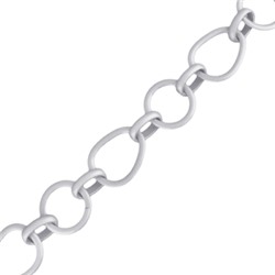 Браслет Силуэт (покрытие матовый родий) 18-21см