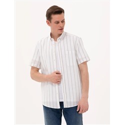 Haki Comfort Fit Kısa Kollu Gömlek