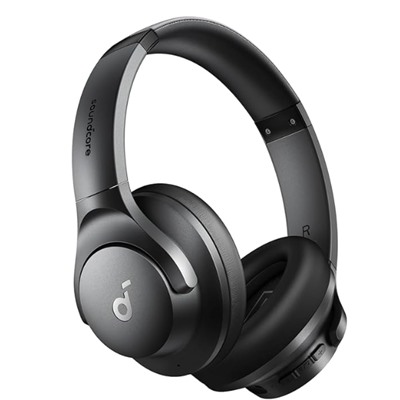 Soundcore by Anker Q20i Hybrid Active Noise Cancelling Headphones, Wireless Over-Ear Bluetooth, 40H Long ANC Playtime, Hi-Res Audio, Big Bass, Customize via an App, Transparency Mode (Black)