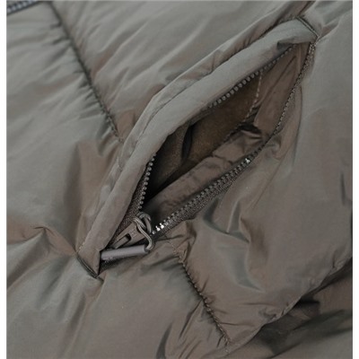 Мужская простая стеганая куртка с капюшоном PULL&BEA*R