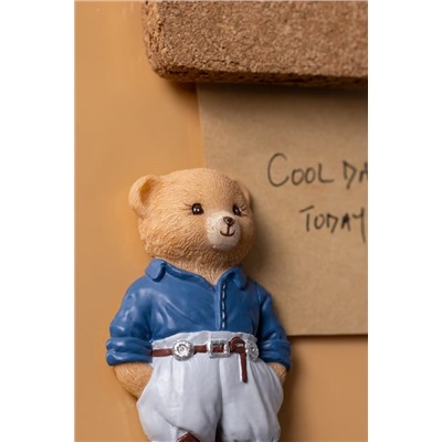 Emma Bear Magnet - Lacivert/Gri - 4x8 cm