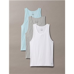 Cotton Stretch Blend 3-Pack Tank Top