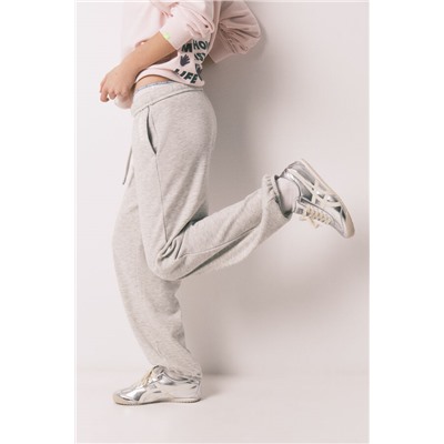 Pantalón jogger felpa algodón gris