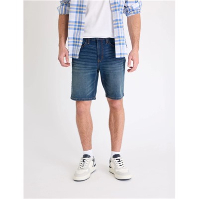 5 POCKET SLIM STRAIGHT 9.5" DENIM SHORTS