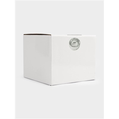 Конфетница, 15х12 см, стекло, серебристая, Кракелюр, Craquelure