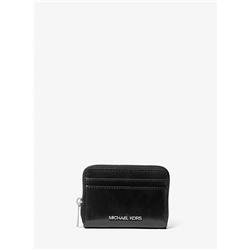 Michael Kors Outlet Jet Set Medium Distressed Zip Card Case