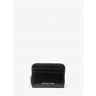 Michael Kors Outlet Jet Set Medium Distressed Zip Card Case