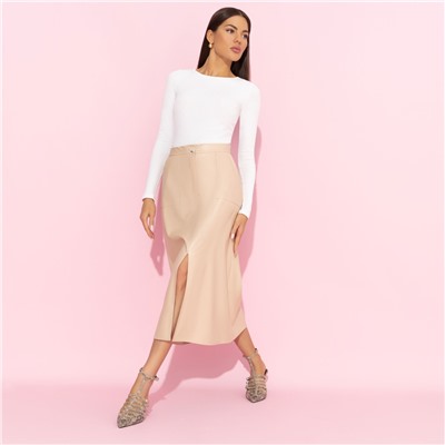 Юбка с карманами, Откровенно шикарная (беж)