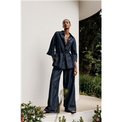 WIDE LEG LINEN PANTS