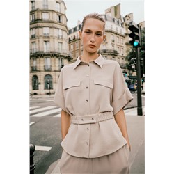 SAFARI SHIRT WITH BELT