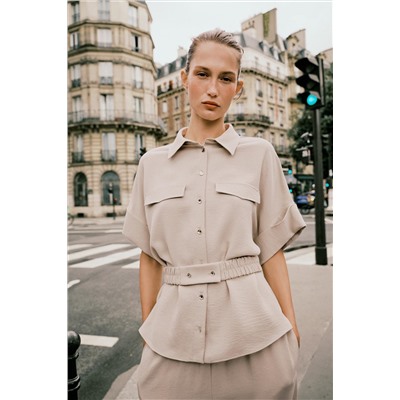 SAFARI SHIRT WITH BELT