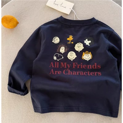 Лонгслив для мальчиков и девочек. Хлопок 90%