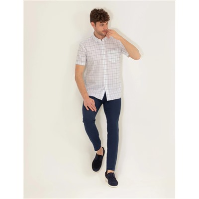 Açık Mavi Regular Fit Kısa Kollu Gömlek