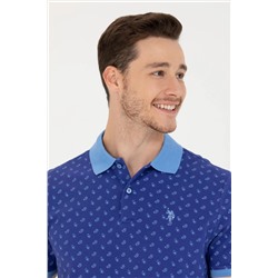 Erkek Kobalt Mavi Tişört