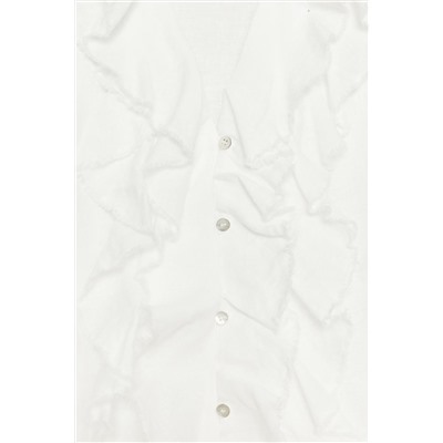 LINEN RUFFLE SHIRT ZW COLLECTION