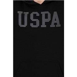 Erkek Siyah Kapüşonlu Basic Sweatshirt