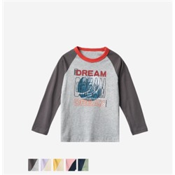 Лонгслив для мальчиков и девочек. Экспорт. Хлопок 100%