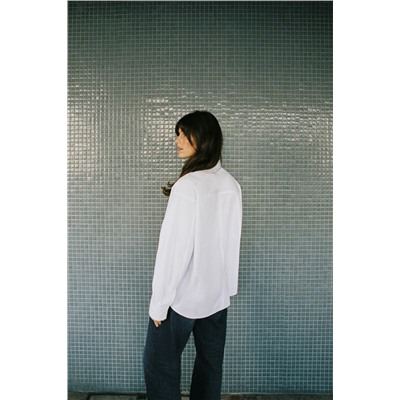 POPLIN SHIRT WITH POCKET