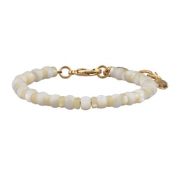 Браслет Букет (перламурт; покрытие золото) 17-21см, Есть комплект