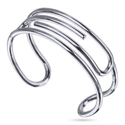 Браслет Лабиринт (покрытие родий), Есть комплект