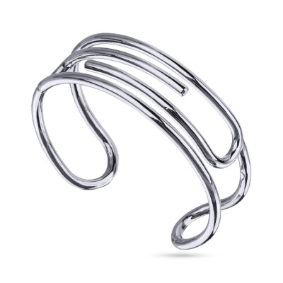 Браслет Лабиринт (покрытие родий), Есть комплект