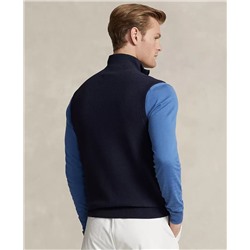 Polo Ralph Lauren Men's Mesh-Knit Cotton Full-Zip Sweater Vest