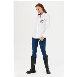 Kadın Beyaz Uzun Kollu Gömlek