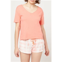 Льняная футболка Noa Coral