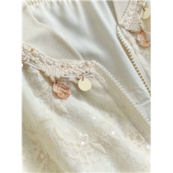 Красивый ажурный бомбер / куртка на молнии