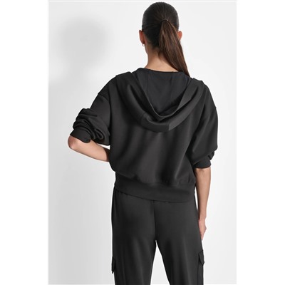 LOGO-EMBELLISHED HOODIE JACKET