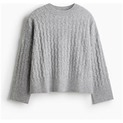 Pullover mit Zopfmuster