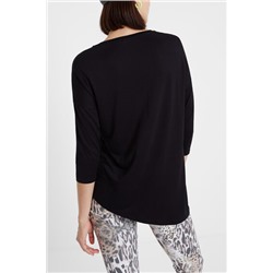 Camiseta asimétrica manga 3/4