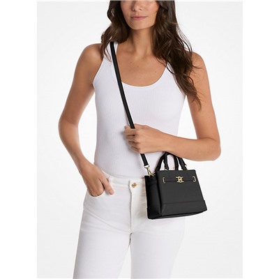 Michael Kors Outlet Reed Extra-Small Pebbled Leather Satchel